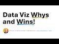 Data Viz Whys and Wins ✨ Welcome! 👋