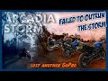 Arcadia storm  australian adventure riding  caught in bad weather