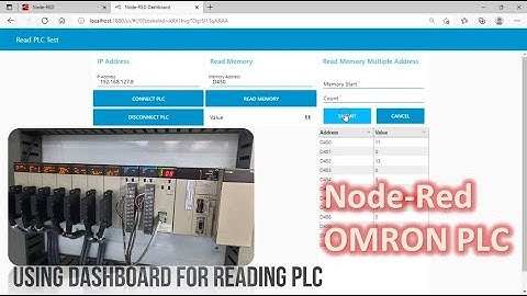 Node-Red: Read Omron PLC using Node-Red
