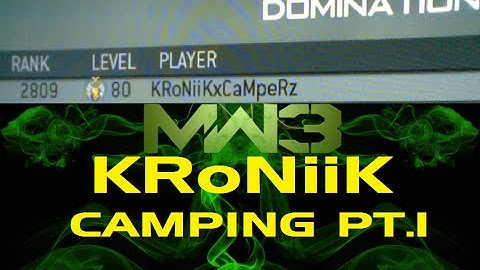 KRoNiiK CAMPING MW3 (PT1)