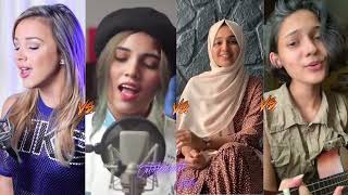 Dil Ko Karaar Aaya Song cover by dana razik vs aish vs emma heesters vs haniya nafisa #shorts