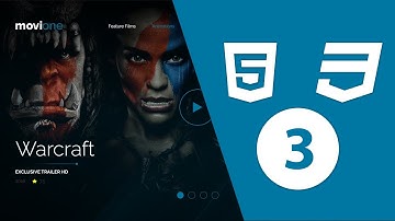 Web Design - Template Movie Coding With HTML5&CSS3 PART3 #Arabic