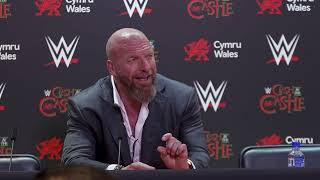 Triple H press conference immediately after WWE Clash at the Castle