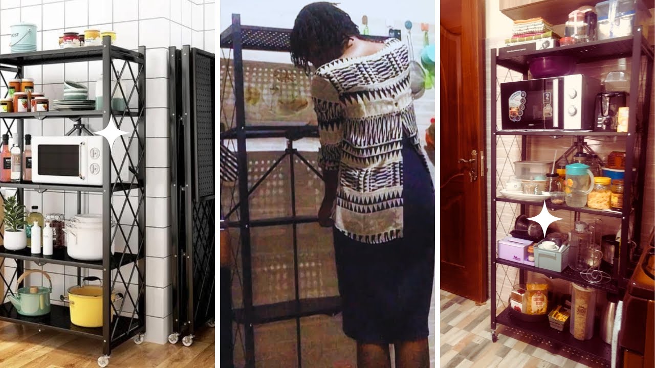 Kitchen Makeover || 5 Layer Foldable Kitchen Rack