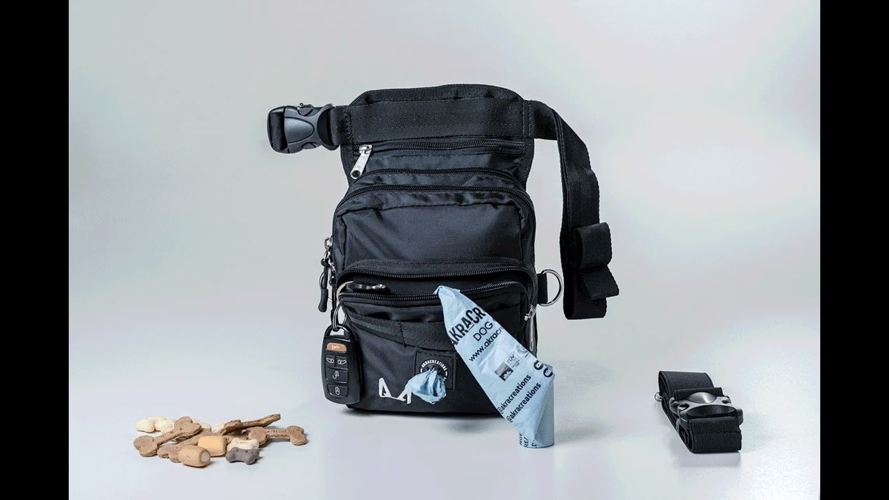 Dog training thigh bag features