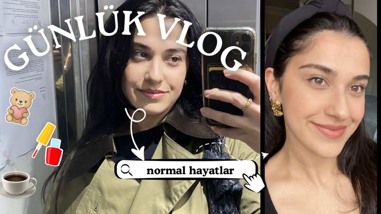 BENİMLE BİR GÜN | birlikte hazırlanıyoruz , 14 şubat temalı kafe , ojelerim , VLOG