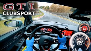 FAST LAP VW GOLF 8 GTI Clubsport Nordschleife POV | Fahr doch