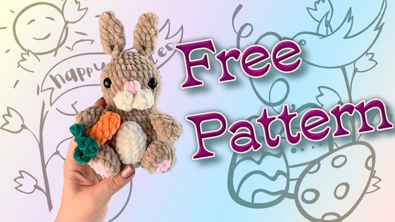 Bunny & Carrot Crochet Pattern - Cute & Easy Amigurumi