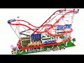 Street view series roller coaster model building block 4619pcs no15039 product demo slstoys