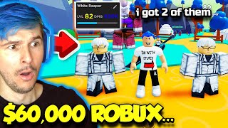 I Spent $60,000 ROBUX To Get The RAREST MYTHICAL FIGHTER In Anime Fighters Simulator (Roblox)