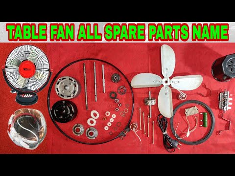 Table fan all spare parts name//table fan parts