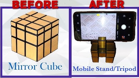 How To Make Mobile Stand/ Tripod From Mirror Cube (Hindi)