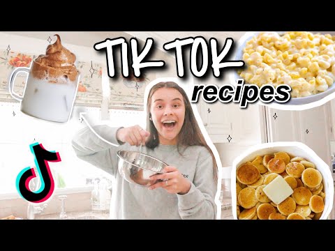 Trying viral TikTok recipes!