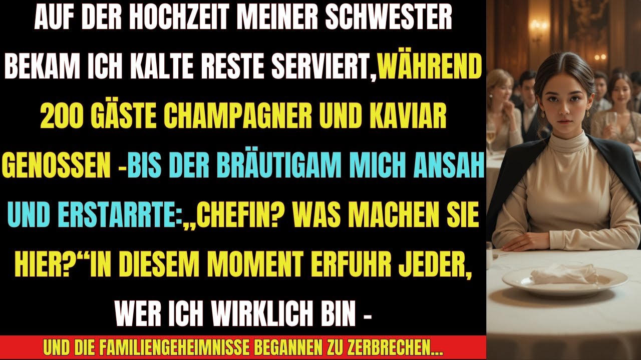 👉 „200 Gäste tranken Champagner – bis der Bräutigam mich ansah und sagte: CHEFIN?!“