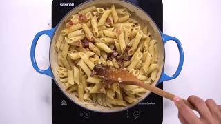 Penne Carbonara With Lountza