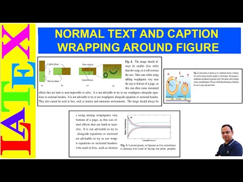 Side Caption, and Wrapping the Text and Caption around Figure (Latex Advanced Tutorial-36)