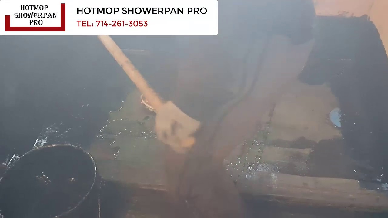 Walkthrough of a Hot Mop Shower Pan Job YouTube