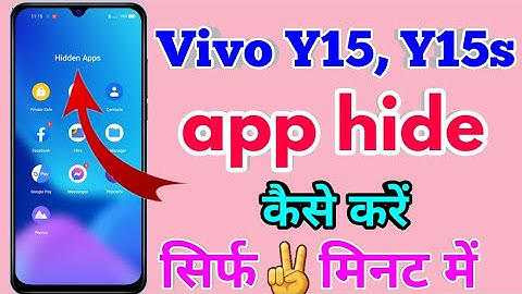 How To Hide App in Vivo y15s | Vivo y15s App Hide Kaise Kare | Vivo y15s App Hide