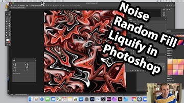 Noise random fill liquify effect in Adobe Photoshop tutorial