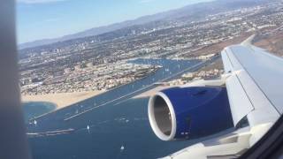 Takeoff Los Angeles A380 British Airways