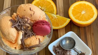 ايسكريم#البرتقال بثلاث مكونات فقط سهل و سريع تحلاية و لا اروع بعد الافطارice cream 3 ingredients