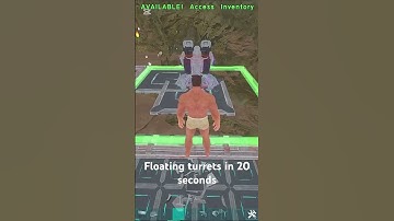 TUTORIAL / FLOATING TURRETS IN UNDER 20 SECONDS / ARK ASE PvP / #ark #tutorial #pvp #gaming #build