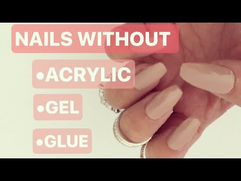 Diy Nagel Ohne Acryl Gel Oder Kleber I Nails Without Gel Acrylic Or Glue I Marina Si Youtube