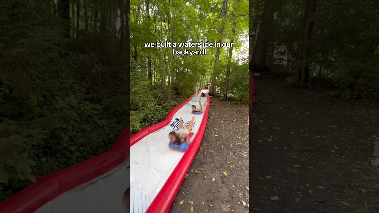 We build a Waterslide in our backyard!