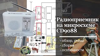 Радиоприемник на микросхеме CD9088 из Китайского набора