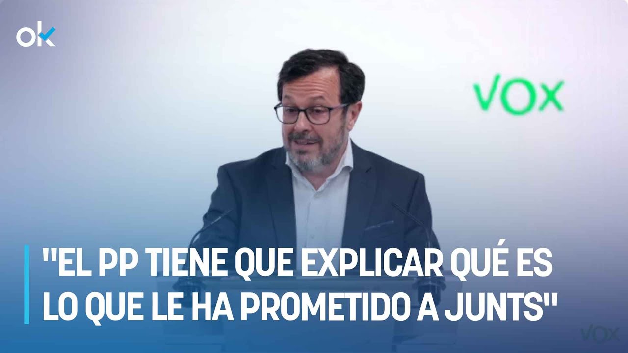 Vox ve "incompatible" apoyar una moción de censura del PP apoyada por ...