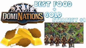 DomiNations - Best Food + Gold Strategy #1!  iOS / Android