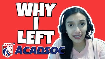 ACADSOC: Why I left | What happened after