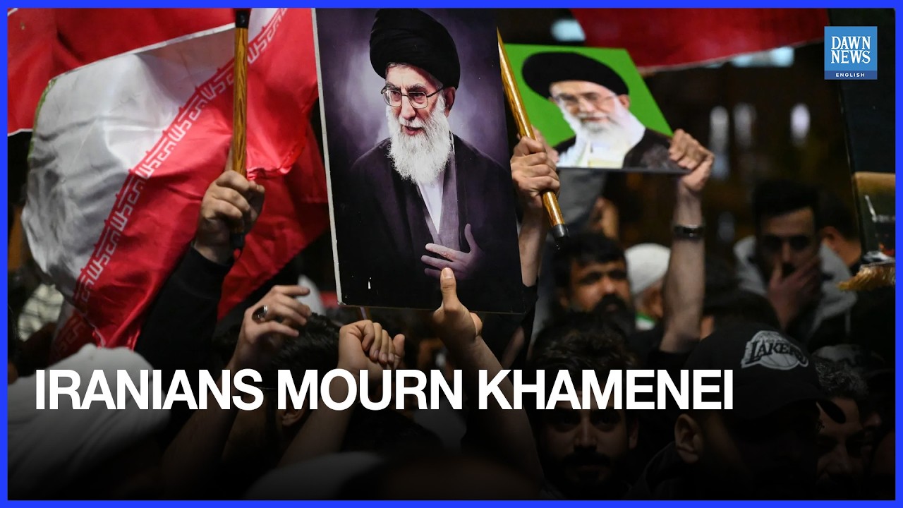 Streets Of Iran: Iranians Mourn Assassinated Supreme Leader Ayatollah Ali Khamenei | Dawn News