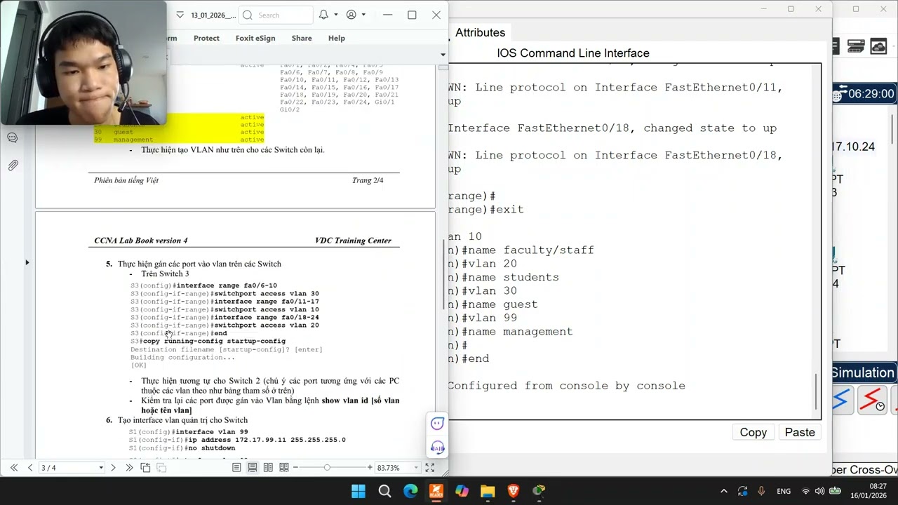 lab 2: Cấu hình vlan cơ bản
