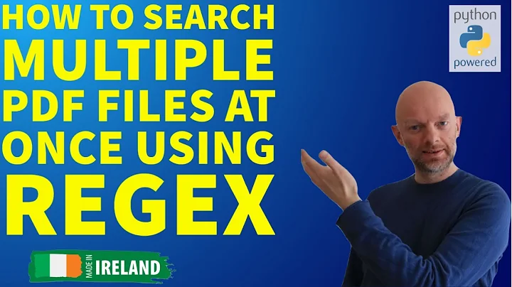 how to search multiple pdf files at once using regular expressions