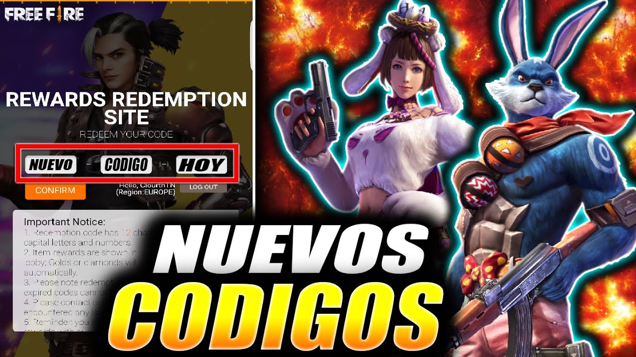 NUEVO CODIGO para CANJEAR REGALOS de FREE FIRE // CODIGO CARNAVAL