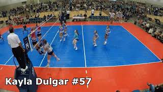 Kayla Dulgar #57, Setter/Hitter Graduation Year 2023- Mintonette Sports National Team