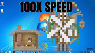 Animation Vs. Minecraft at 100X Speed