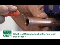 What is different about soldering lead free brass?