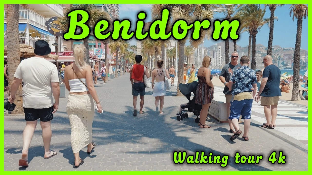 Benidorm Spain Walking Tour 🇪🇸 | Explore Costa Blanca in Stunning 4K