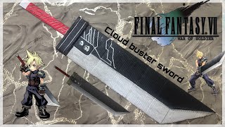 How to make Cloud Strife’s cloud buster sword with paper | Final Fantasy VII | Paper cloud buster |