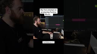 My FIRST ATTEMPT at Producing Techno Music | #shorts #techno #music #producer