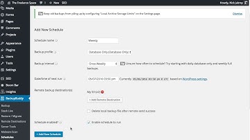 Schedule Automatic WordPress Backups with BackupBuddy