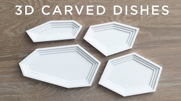 3D Carved Corian Dishes