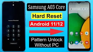 Samsung A03 Core (SM-A032F) Hard Reset & Pin Unlock | Samsung A03 Core Factory Reset & Wipe Data ||