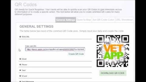 The Vet App | QR Code URL Shortener