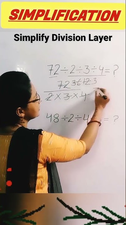 How to Simplify Division Layer 🤔#simplification #simplify #math #shorts ...