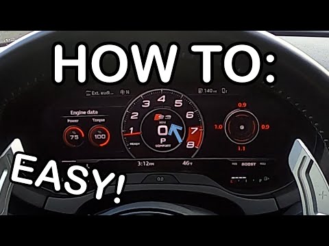 AUDI 8V A3/S3 How to get Sport Displays on Audi Virtual Cockpit Tutorial!