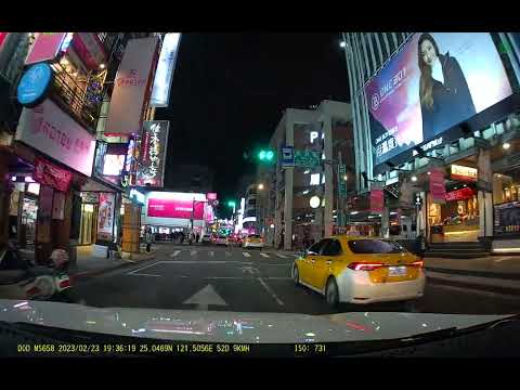 DOD行車記錄器 MS658 2.5K 夜間市區 | 前鏡頭