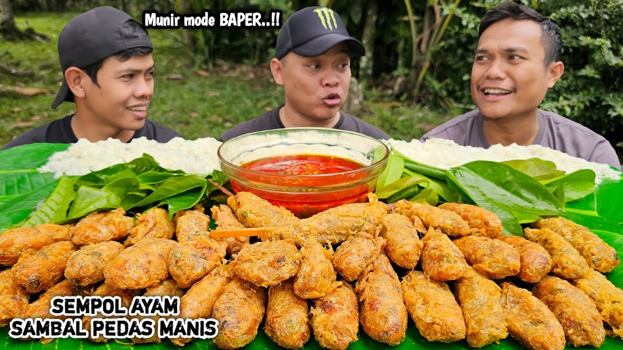 PATEN ! MUKBANG SEMPOL AYAM SAMBAL PEDAS MANIS, ENAKNYA ASLI GA PAKAI BOHONG